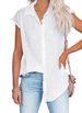 Verve 2025 Summer New Solid Color Single-Breasted Shirt Women's Casual Short Sleeve Top_ecoleips.com