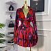 Women’s Clothing Spring New Style Elegant Printed V Neck Backless High Waist Dress Short Skirt_ecoleips.com