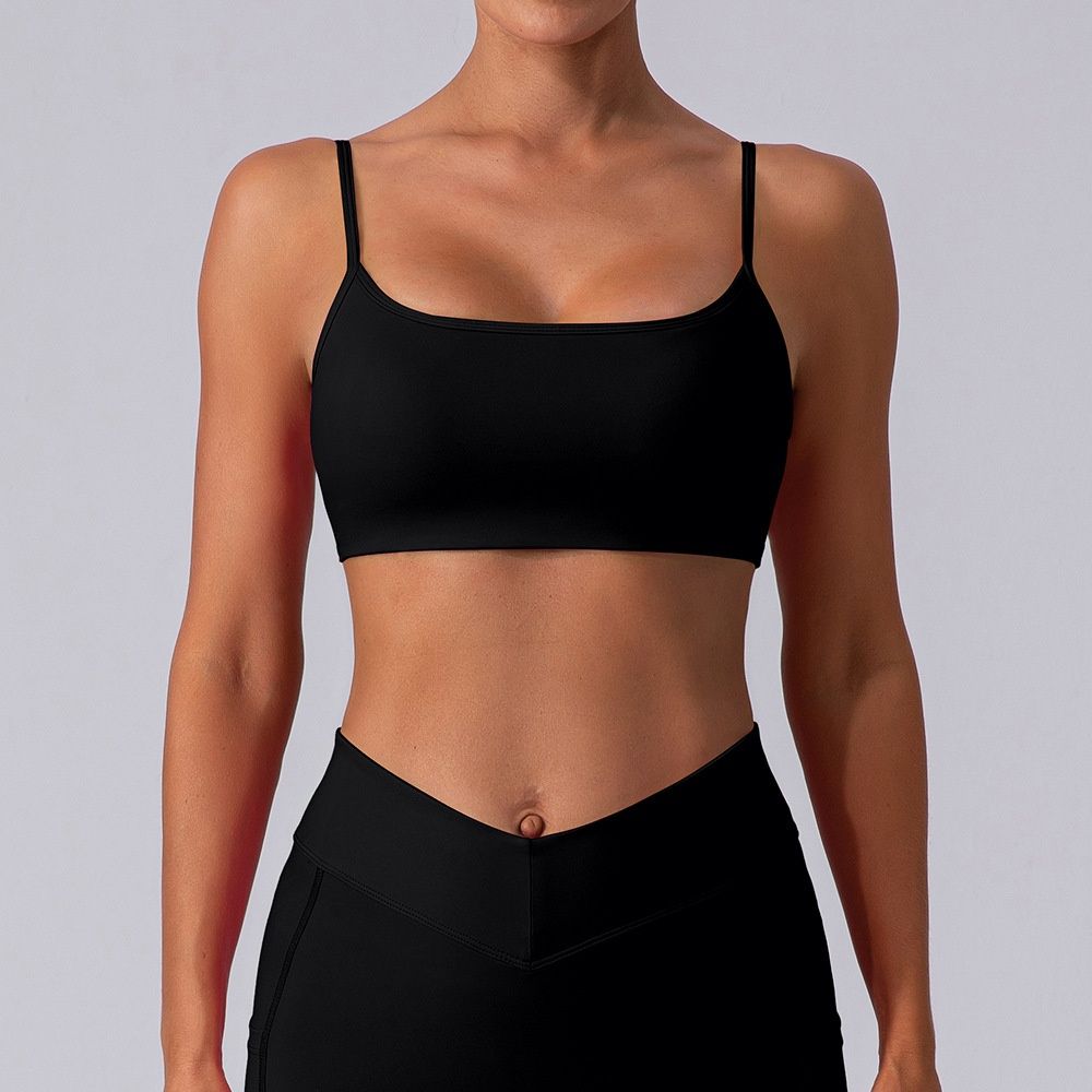 Europea Ad America Cross-Border Tight Twist Kot Beautiful Back Gathered Fitess Sports Bra Brushed Yoga Top For_ecoleips.com