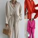 Women's Clothing Temperament Commuting Wrinkled Loose Shirt Fashion Casual Suit_ecoleips.com