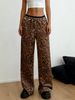 2026 Autumn New Leopard Print Velvet Wide-leg Pants For Women, Elastic Drawstring Waist Drape Cool Sa Spice Girl Style Trousers_ecoleips.com