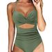 Women’S One-Piece Swimsuit – Sexy Cutout & Floral Print High-Coverage Bathing Suit With Underwire Support (S-Xxl)– 82% Polyester Stretchy Swimwear_ecoleips.com