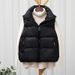 Aria Basics Off-Season Autumn Winter New Down Cotton Vest For Women, Short Style, Student Korean Version, Loose Fit, Outerwear Vest,_ecoleips.com