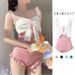 Sophie One Piece Swimsuit for Women Japanese Style High Waist Conceals Tummy Cute Sexy Instagram Style Hot Spring Resort Fresh Alluring_ecoleips.com