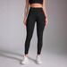 High-Waisted Color-Block Running Trousers Tummy Control Hip Lift Yoga Wear Fitness Sports Tight Leggings Nude Feel Women's Clothing_ecoleips.com