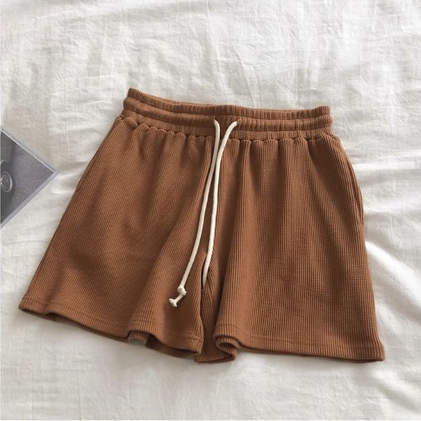 Women's Clothing Solid Color Sports Wide Leg Shorts For Women Summer New High Waist Loose Straight Casual Three Quarter Shorts Hot Pants_ecoleips.com