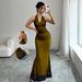 Summer New Arrival Women Dress Sexy Halter Neck Sheer Mesh Pure Desire Style Sleeveless Dress For Women Summer Daily Wear_ecoleips.com