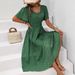 European And American Style Women's V Neck Polka Dot Pullover Casual Dress Spring/Summer New Arrivals SuperBuy Hot Selling_ecoleips.com