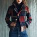 Classic Checkered Blazer With Stand Collar & Button Detail – Retro Autumn Winter Coat For Women (S-3xl, Multiple Colors Available)_ecoleips.com