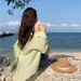 Women's White Chiffon Sun Protection Shirt Thin Breathable Summer Top With Backless Tie Cardigan For Swimwear_ecoleips.com