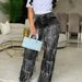 Autumn Winter Women's Fashion Tassel Denim Jeans Button Decoration Loose Straight Jeans European American Style_ecoleips.com