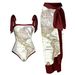 Women's Clothing One Piece Conservative Belly Covering Holiday Beach Hot Spring Short Sleeved Swimsuit Bikini Retro Bikini_ecoleips.com