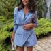 Fashion Striped Midi Skirt Suit For Women Lapel Long Sleeved Shirt Two Piece Set Autumn Commuting Outfit Hot Selling Export_ecoleips.com