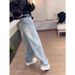 Vintage Wide-Leg Jeans For Women – High-Waisted Straight Fit Trousers (S-5xl, Distressed Wash, No Belt Included)_ecoleips.com