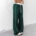 Women's Black Sports Pants Spring Summer Fashion Loose Casual Sweatpants Wide Leg Drape Style American Trend_ecoleips.com