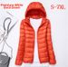 Lightweight Women's Hooded Down Jacket Slim Fit Plus Size Trendy Autumn Winter Outerwear Casual Elegant Fashion_ecoleips.com