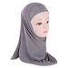 Women's Clothing Muslim Accessories Delicate Floral Embroidered Headscarf For Girls - Soft Cotton Hijab For 3-7 Year Olds, Comfortable Muslim Scarf_ecoleips.com