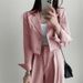 Women's Clothing Camel Suit Jacket Spring And Autumn Small Street Style Casual Suit Tops_ecoleips.com