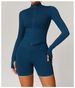 Women’s Clothing Stand Collar Zipper Long Sleeve Yoga Jacket Women Tight Quick Drying Yoga Clothing Outdoor Fitness Sports Tops_ecoleips.com