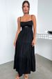 Women's Clothing New Sling Solid Color Waist Long Skirt Low Cut Elegant Women's Big Swing Skirt 246043_ecoleips.com