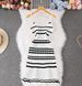 Women's Clothing Summer New Striped Knitted Dress Female Slim Sleeveless Backless Sexy Suspender Skirt_ecoleips.com