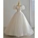 White Light Wedding Dress Evening Gown Women 2025 New Model Marriage Registration Daily Wear, Suitable For Art Exams And_ecoleips.com