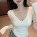 1PC Autumn And Winter Lace V-Neck Bottoming Shirt Hot Girl Top Long-Sleeved T-Shirt_ecoleips.com