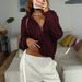 Y2k Chunky Knit Zip-Up Sweater Coat For Women - Soft Acrylic Long Sleeve Cardigan Oversized Fit Vintage Aesthetic In White/Grey/Wine/Brown (S/M/L/Xl)_ecoleips.com