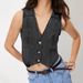 Women's Clothing INS New Ladies V Neck Denim Vest_ecoleips.com