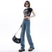 High-Waisted Fleece Lined Thickened Women's Jeans Slimming Petite Wide Leg Pants Loose Fit Straight Leg Denim For Autumn Winter_ecoleips.com
