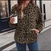 Loose Fit Leopard Print Shirt Jacket – Women's Vintage-Inspired Polyester Overshirt, Long Sleeve With Lining, Casual Streetwear For Spring (S-XXL)_ecoleips.com