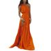 Women's Clothing Fashion New Beach Vacation Rope Solid Color Dress Blouse_ecoleips.com