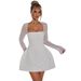 Women's Clothing Winter New Sexy Backless Strappy Bow Sweet Short Skirt_ecoleips.com