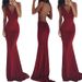 Verve 2025 New Women's Milk Silk Strap Sexy Backless Train Evening Party Dress_ecoleips.com