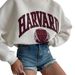 European And American Women's Long Sleeved Sweatshirt 2025 New Cross Border Fashion Print Thickened Casual Versatile Wholesale_ecoleips.com