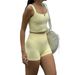 Women's Clothing Women's Y2K Sporty Style Two Piece Set Design Spring Summer Tank Top And Shorts Outfit For Formal & Casual For Women_ecoleips.com