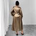 Women's Elegant Lantern Sleeve Dress – High Waist Bodycon Midi Dress For Party & Evening Wear_ecoleips.com