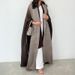 Women's Clothing Plus Size Spring Coat For Women With Gradient Color Loose Bat Sleeves For Women Fashionable Long Sleeve Robe Coat_ecoleips.com