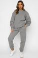 Cross-Border European American Autumn And Winter Solid Color Round Neck Pullover Pants Women's Fashion Casual Long_ecoleips.com