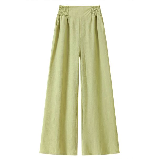 Wide Leg Pants Women's High Waist Loose Casual Pants Breathable Trousers Daily Holiday Beach Pants_ecoleips.com