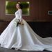 Elegant Long Sleeve Wedding Dress With Cathedral Train – Luxurious Ball Gown For Brides, Plus Size Options Available_ecoleips.com