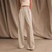 Women's Clothing High-Waisted Wide-Leg Pants For Women – Summer Linen-Like Trousers (Khaki, S–XL)_ecoleips.com