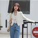 Women's Spring And Autumn New Style Blazer, Petite Size, Elegant Design, Niche White Short Jacket_ecoleips.com
