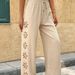 2026 European And American Bohemian Style Side Hollow Embroidered Elastic Waist Loose Draped_ecoleips.com