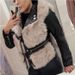 Faux Fox Fur Vest For Women, Fashionable Short Sleeveless Jacket, Trendy Streetwear, Plus Size Options (S-4XL), Multiple Colors_ecoleips.com