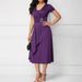2026 Women Asymmetric Big Swing V Neck Dress, Fashion Elegant European American Casual Dress_ecoleips.com