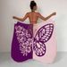 New Quick Drying Beach Skirt For Adults Without Sand Single Sided Butterfly Contrasting Print Portable Blouse Dress_ecoleips.com