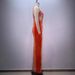 Women's Clothing Orange Feathers On Both Sides Of The Pearl Long Dress Evening Dress Temperament Name Slow Party Toast Dress_ecoleips.com