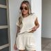 Women's Clothing fashion casual suit niche short sleeved shorts_ecoleips.com