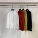 Women's Minimalist Lapel Embroidered Linen Shirt Drawstring Waist Elegant Commuter Top Spring Fashion_ecoleips.com